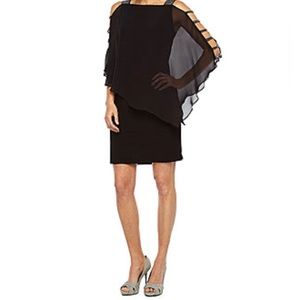 MSK Womens Dress | Rhinestone and Chiffon | Party Dress